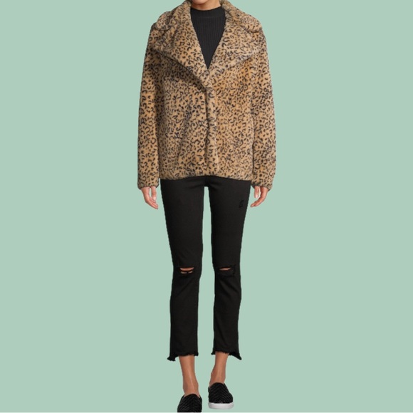 Kendal + Kylie Jenner Women's faux fur Animal print jacket - Picture 8 of 13